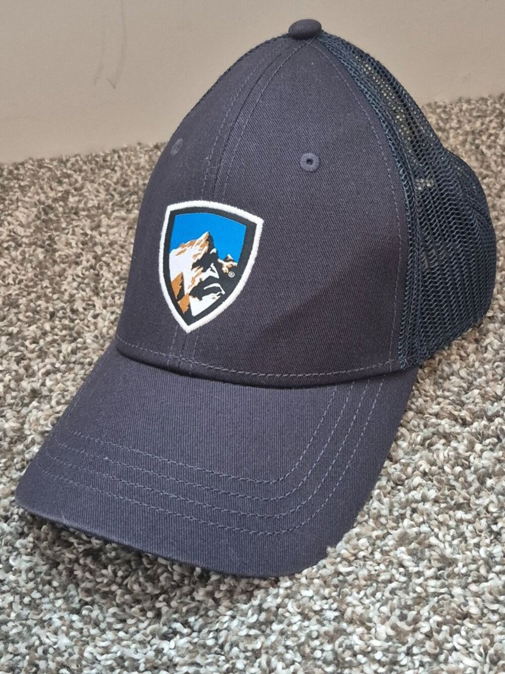 Kühl Mesh-Back Trucker Hat Navy Blue Logo Adjustable Snapback Breathable Outdoor